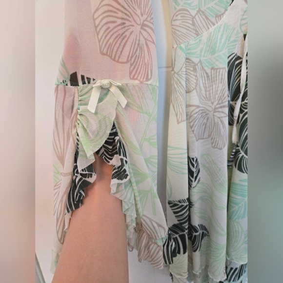 Tie-Front Robe Dress - Picture 4 of 5